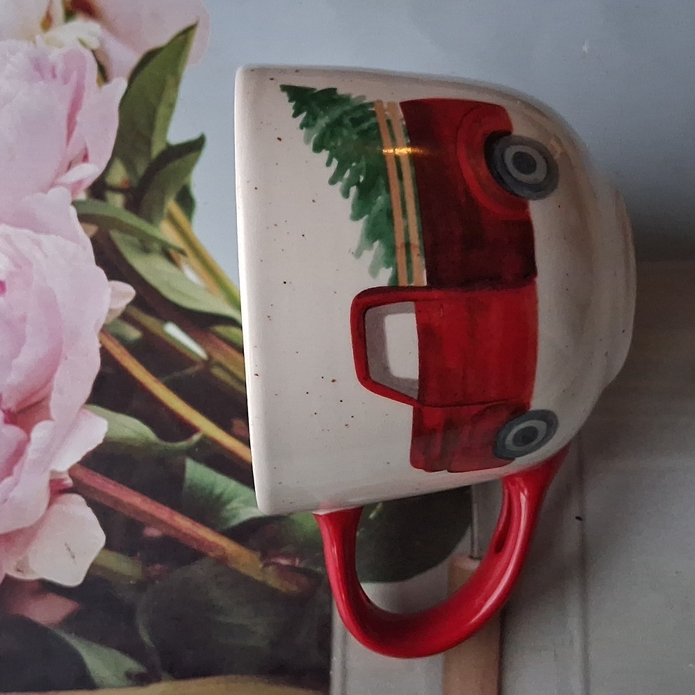 Dolly Parton Coffee Mug Christmas Red Truck country Official stoneware